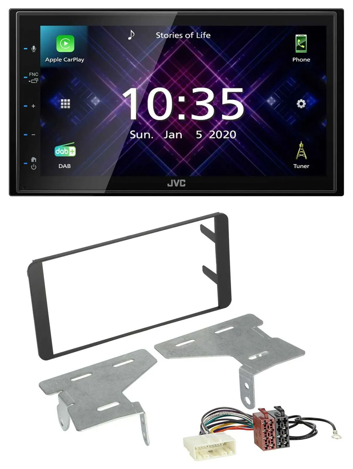 JVC DAB 2DIN MP3 Bluetooth USB Autoradio für Subaru BRZ (ab 2012)