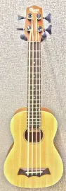 Ohana BKB-22E Acoustic Electric 4-String Solid Spruce Top Ukulele Bass - Blem