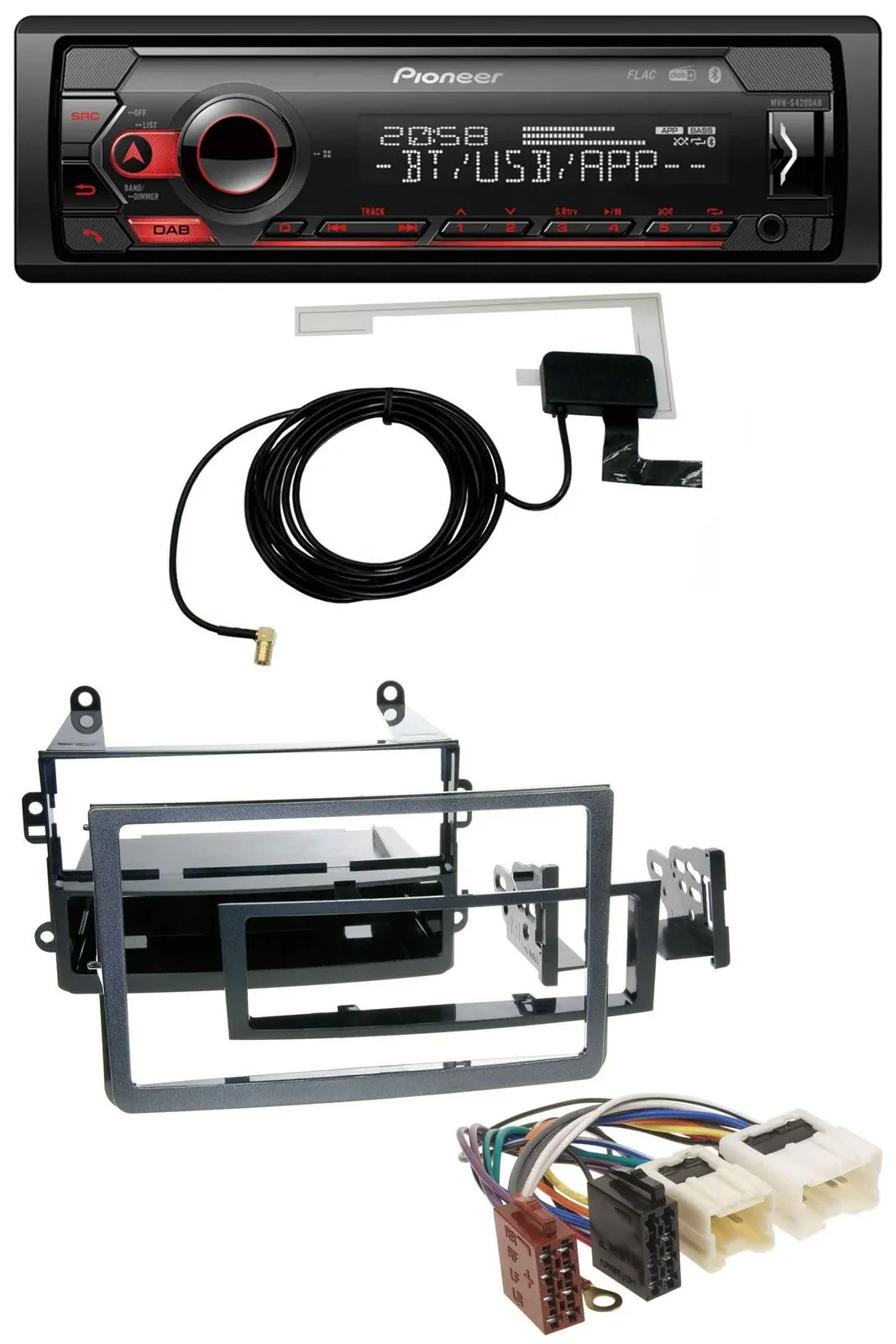 Pioneer DAB USB MP3 Bluetooth Autoradio für Nissan 350Z (ab 2006)