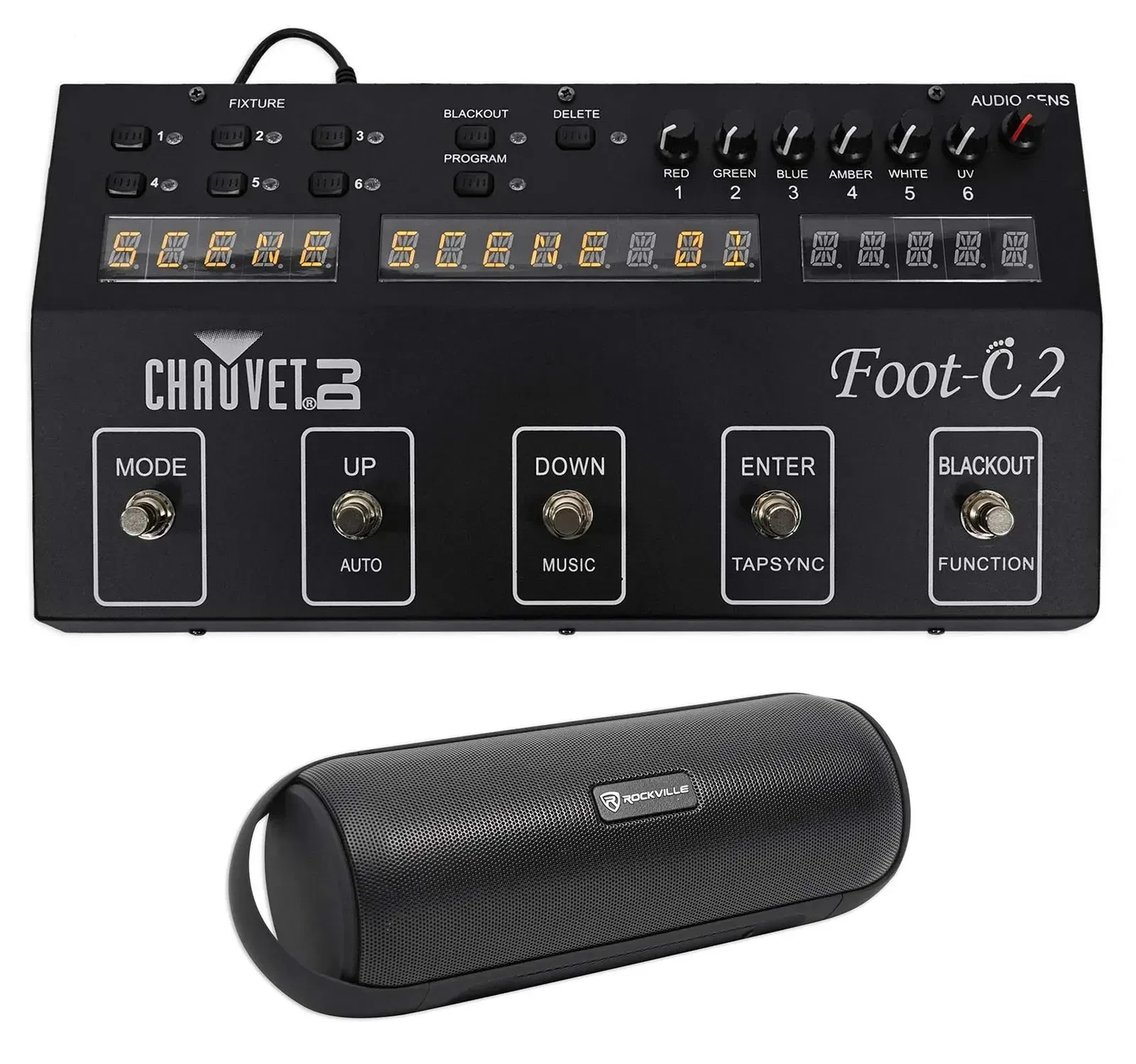 DMX-пульт Chauvet DJ Foot C-2 с Bluetooth-колонкой