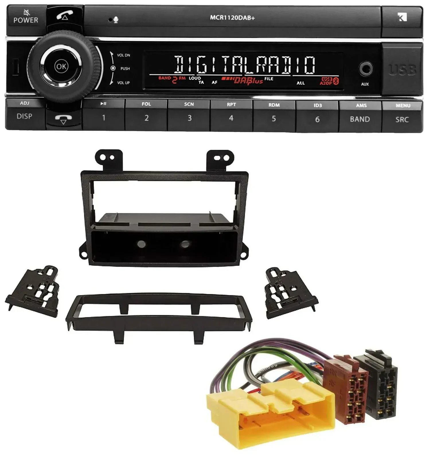 Автомагнитола для Mazda MPV (2000–2006) Kienzle Bluetooth MP3 USB DAB