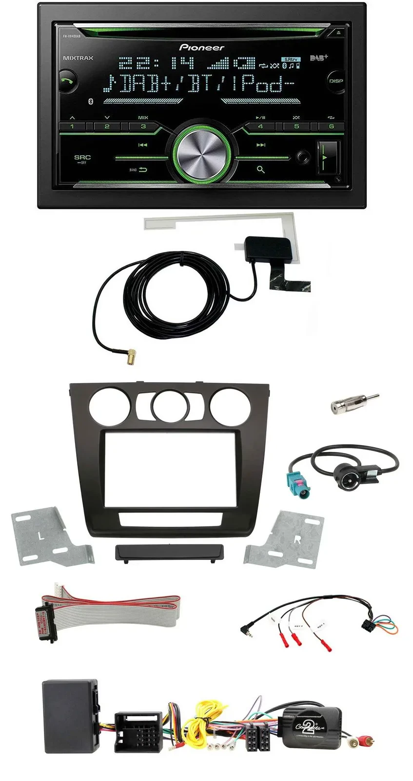 Автомагнитола для BMW 1 Series Pioneer 2DIN CD USB Bluetooth DAB (активная система, ручной климат)