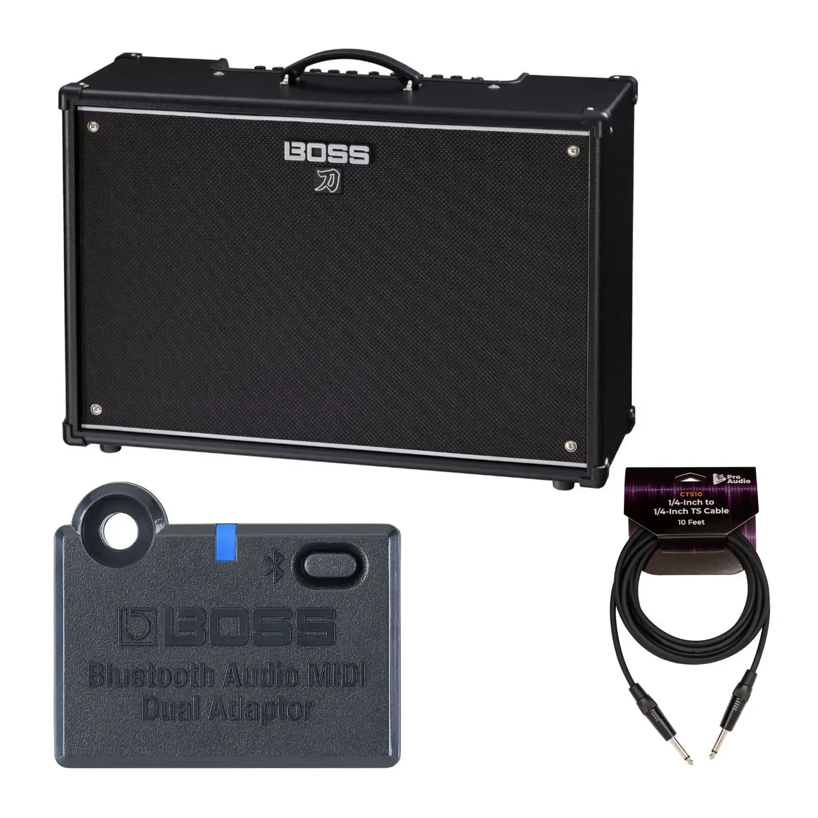 Комбоусилитель для электрогитары Boss KTN-212-3 Katana Gen 3 100W 2x12" черный (набор)