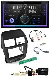 JVC Lenkrad USB 2DIN DAB Bluetooth CD Autoradio für Mitsubishi ASX 2010-2014