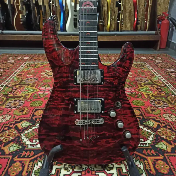 Электрогитара Schecter C1 Blood Moon HH Red w/gigbag Korea 2000s