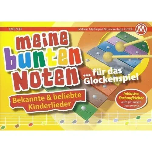 Ноты для глокеншпиля Edition Metropol Meine bunten Noten für das Glockenspiel