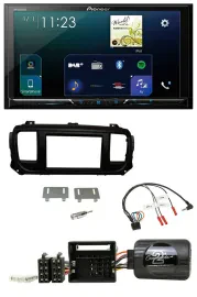 Pioneer Lenkrad Bluetooth USB 2DIN DAB Autoradio für Toyota Proace Citroen Jumpy