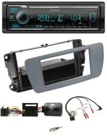 Kenwood Bluetooth Lenkrad DAB USB Autoradio für Seat Ibiza conemaragrau