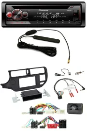 Pioneer CD USB Lenkrad DAB MP3 Autoradio für Kia Rio UB 2011-2015 schwarz