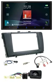 JVC USB Bluetooth 2DIN DAB Lenkrad Autoradio für Toyota Avensis 2009-2011