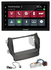 Blaupunkt DAB Bluetooth USB MP3 2DIN Autoradio für Hyundai Santa Fe ab 12 ohne N
