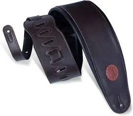 Ремень для гитары Levy's MSS2-4-DBR Garment Leather Bass Guitar Strap Dark Brown