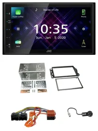 JVC DAB 2DIN MP3 Bluetooth USB Autoradio für Cadillac BLS (2006-2010)