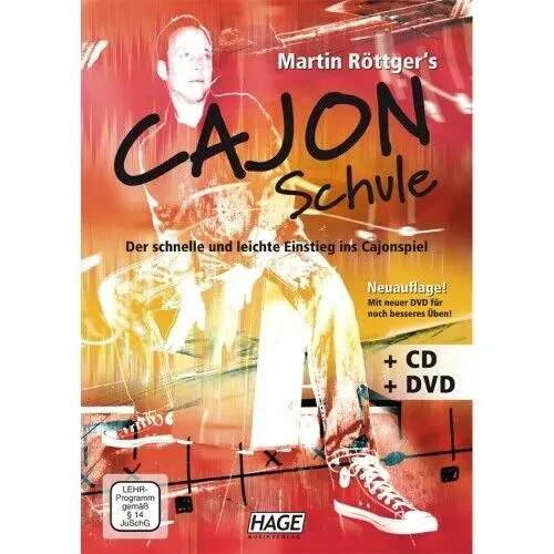 Hage - Martin Röttger's Cajon Schule m. CD und DVD | Neu