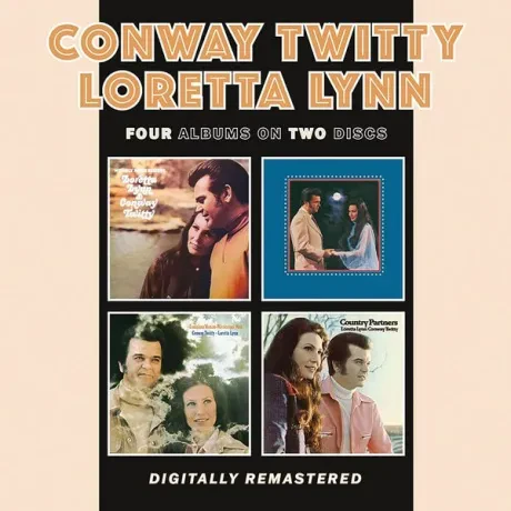CONWAY TWITTY & LORETTA LYNN - We Only Make Believe / Lead Me On / Louisiana Woman-Mississippi Man / Country Partners (2CD)