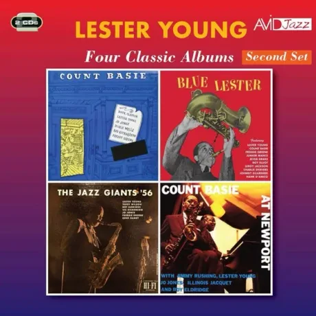 LESTER YOUNG - Kansas City Seven/ Blue Lester/ The Jazz Giants '56/ Count Basie At Newport (2CD)