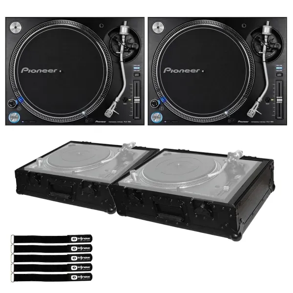 Проигрыватель виниловых дисков Pioneer PLX-1000 Black с кейсом (пара)