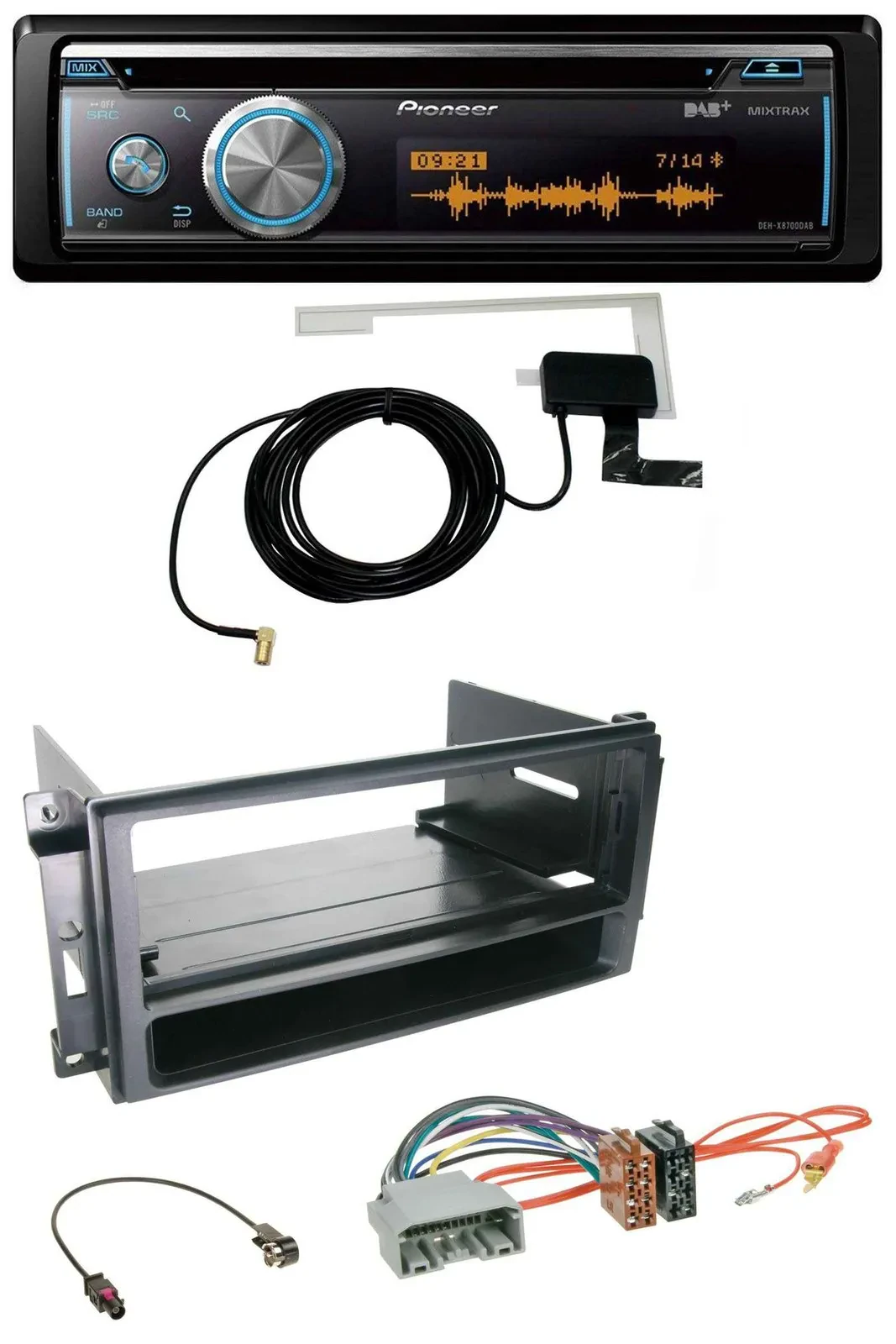 Автомагнитола Pioneer Bluetooth, DAB, MP3, USB, CD для Chrysler 300C, Sebring, Dodge Avenger