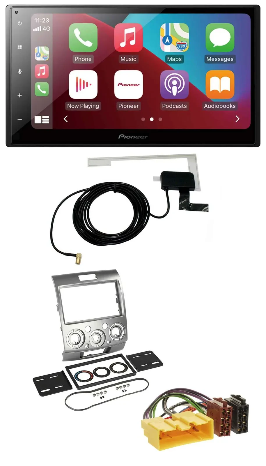 Pioneer USB Bluetooth DAB MP3 2DIN Autoradio für Ford Ranger 2AB 2007 2011