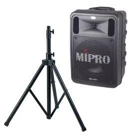 Mipro MA-505R2 Mobiles Beschallungssystem Lautsprecher mit Akku + Stativ