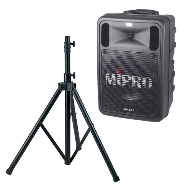 Mipro MA-505R2 Mobiles Beschallungssystem Lautsprecher mit Akku + Stativ