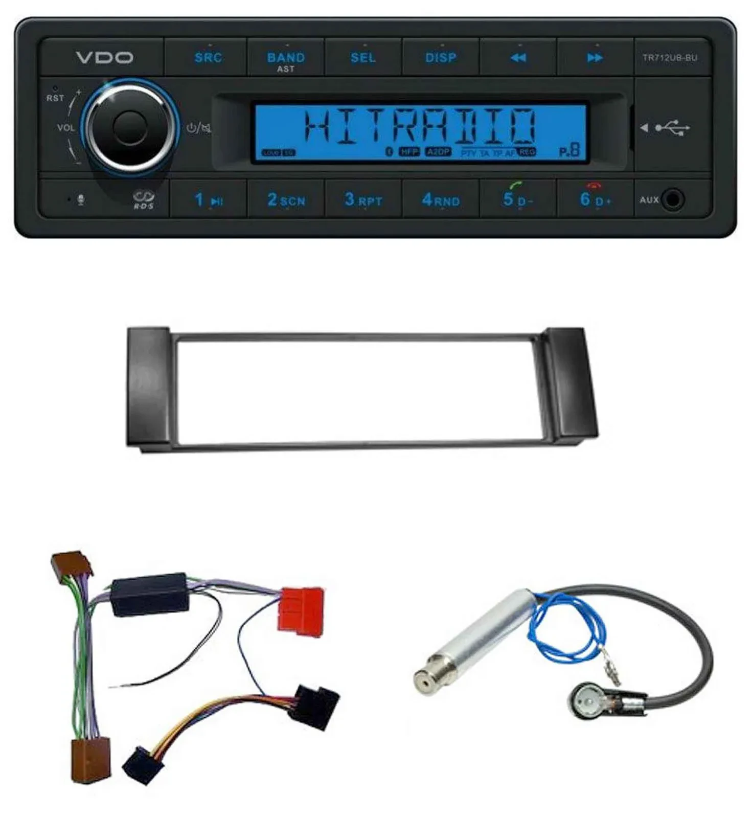 VDO Bluetooth AUX USB MP3 Autoradio für Audi A3 8L 00-03 A6 C5 00-04 Aktivsystem