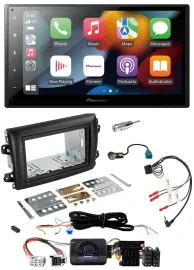 Pioneer DAB Bluetooth 2DIN USB Lenkrad Autoradio für Fiat Ducato Serie 8 ab 2021