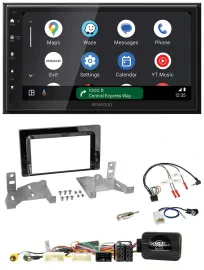 Kenwood DAB Bluetooth USB Lenkrad 2DIN Autoradio für Toyota Aygo AB7 ab 22 klavi