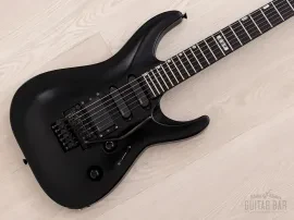 Б/У электрогитара Esp Custom Shop Horizon-Custom SSH Superstrat, черный сатин, Floyd Rose