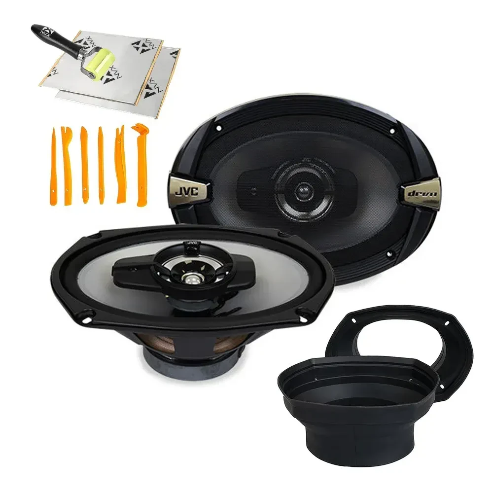 Автомобильные динамики JVC CS-DR693 6x9", 3-полосные коаксиальные, 70W (набор с установочным комплектом NVX)