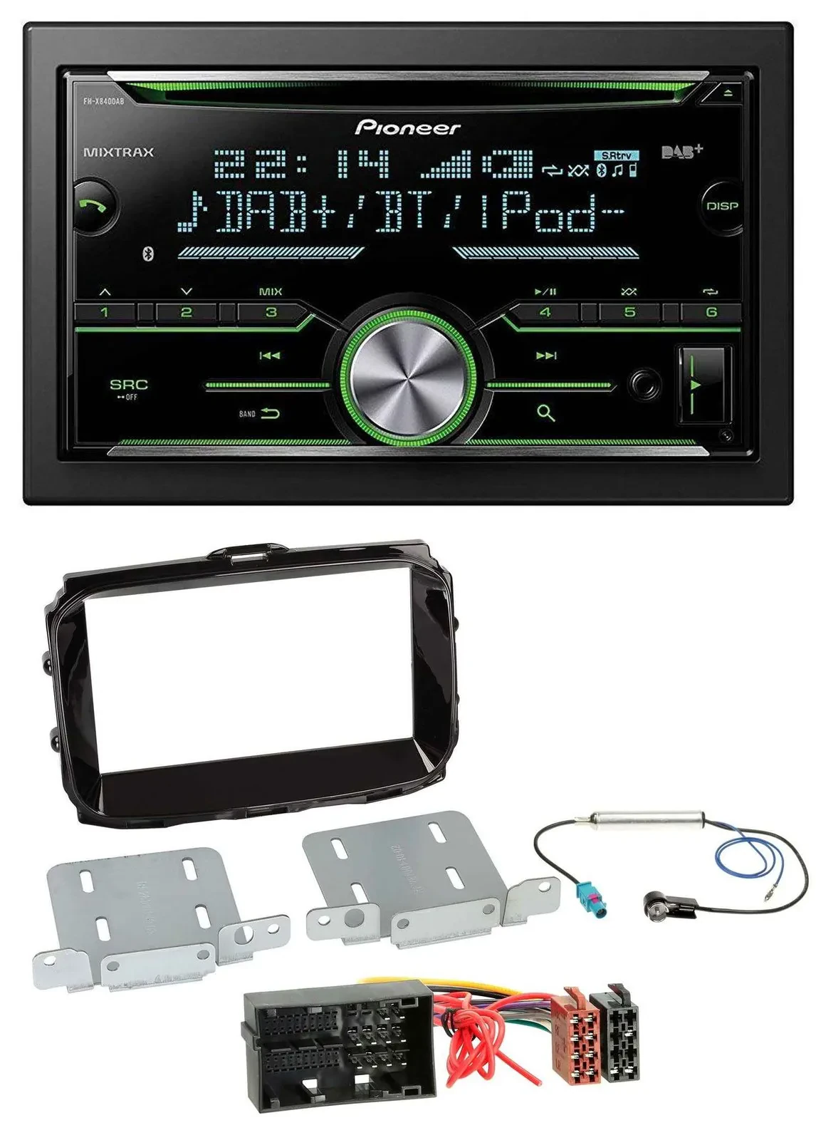 Автомагнитола для Alfa Romeo Giulietta Pioneer 2-DIN, Bluetooth, DAB, USB, CD, MP3