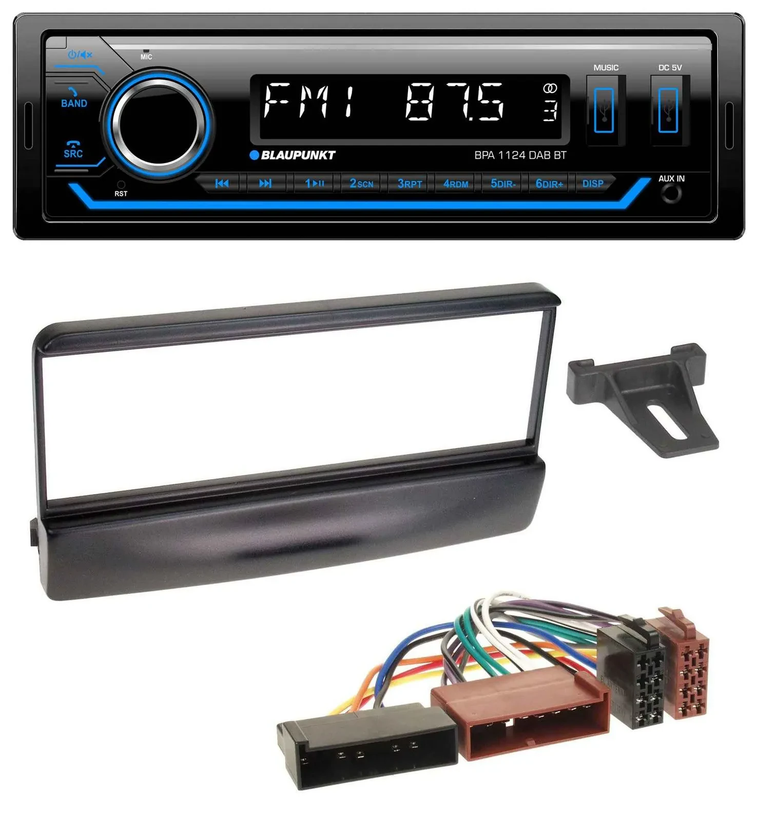 Blaupunkt Bluetooth USB DAB MP3 Autoradio für Ford Mondeo 96-02 Puma ab 97 Trans