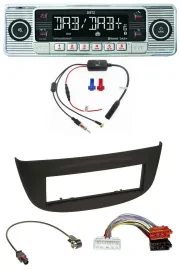 Dietz DAB USB MP3 Bluetooth Autoradio für Renault Twingo ab 2015 schwarz