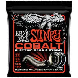 Струны для бас-гитары Ernie Ball 2739 Cobalt Slinky 32-130