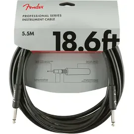 Инструментальный кабель Fender Professional Series Straight to Straight Instrument Cable 18.6 ft. Black
