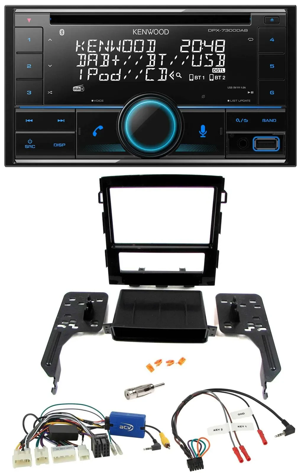 Автомагнитола для Subaru Impreza (с 2018) Kenwood CD 2 DIN DAB USB Bluetooth