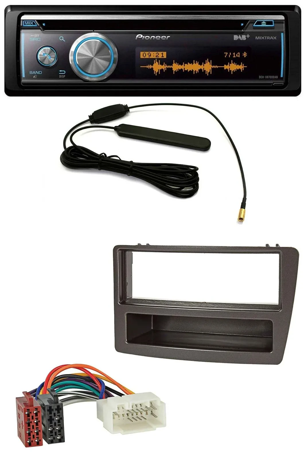 Автомагнитола Pioneer CD/USB/Bluetooth/DAB/MP3 для Honda Civic 2004–2006 (для автоматического климат-контроля)