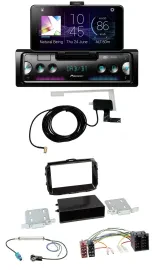 Автомагнитола для Alfa Romeo Giulietta (с 2013) Pioneer DAB, Bluetooth, USB, ISO, черный (piano black)