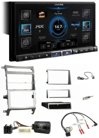 Alpine DAB 2DIN USB Bluetooth Lenkrad Autoradio für Hyundai IX55 2009-2012 silbe