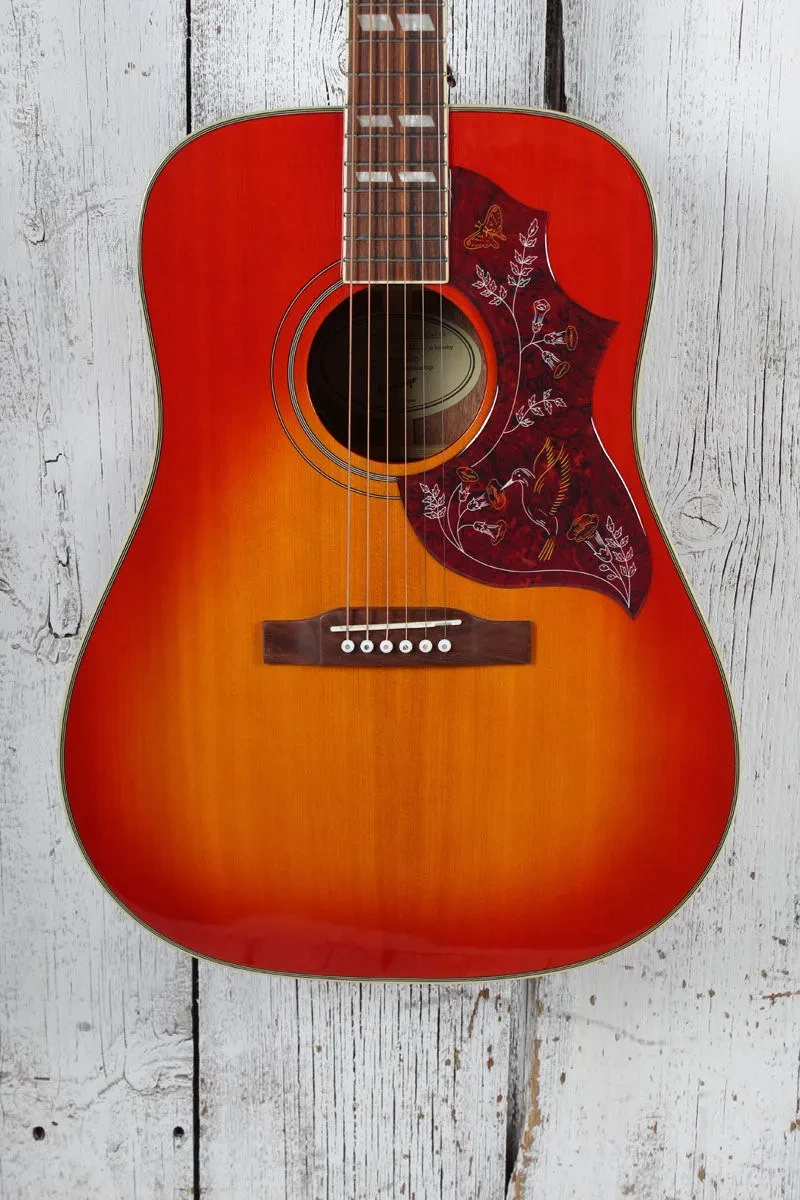 Epiphone Hummingbird Studio Acoustic Electric Guitar Faded Cherry Sunburst