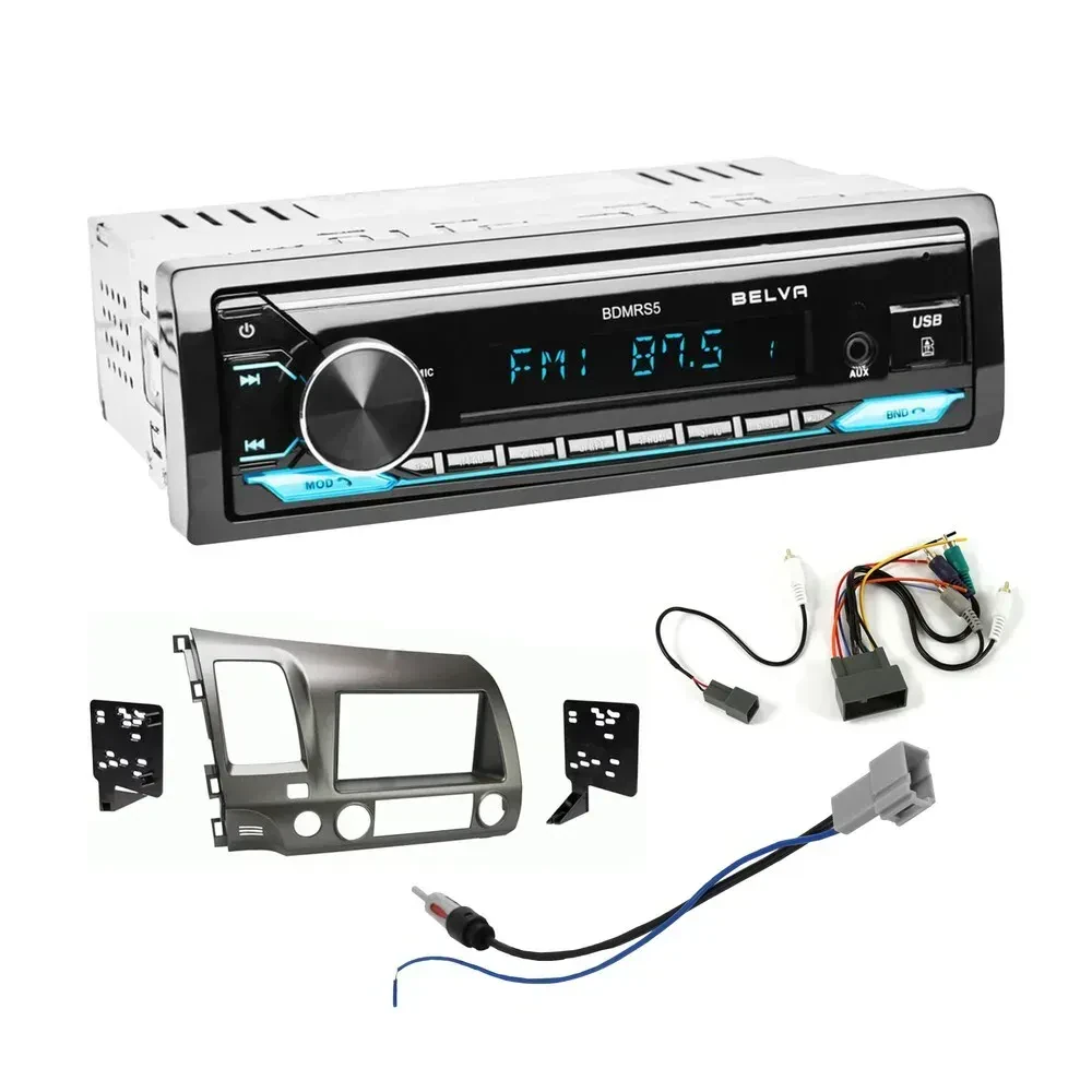 Комплект для установки автомагнитолы Belva для Honda Civic 2009–2011, Single DIN (для автомобилей с усилителем)