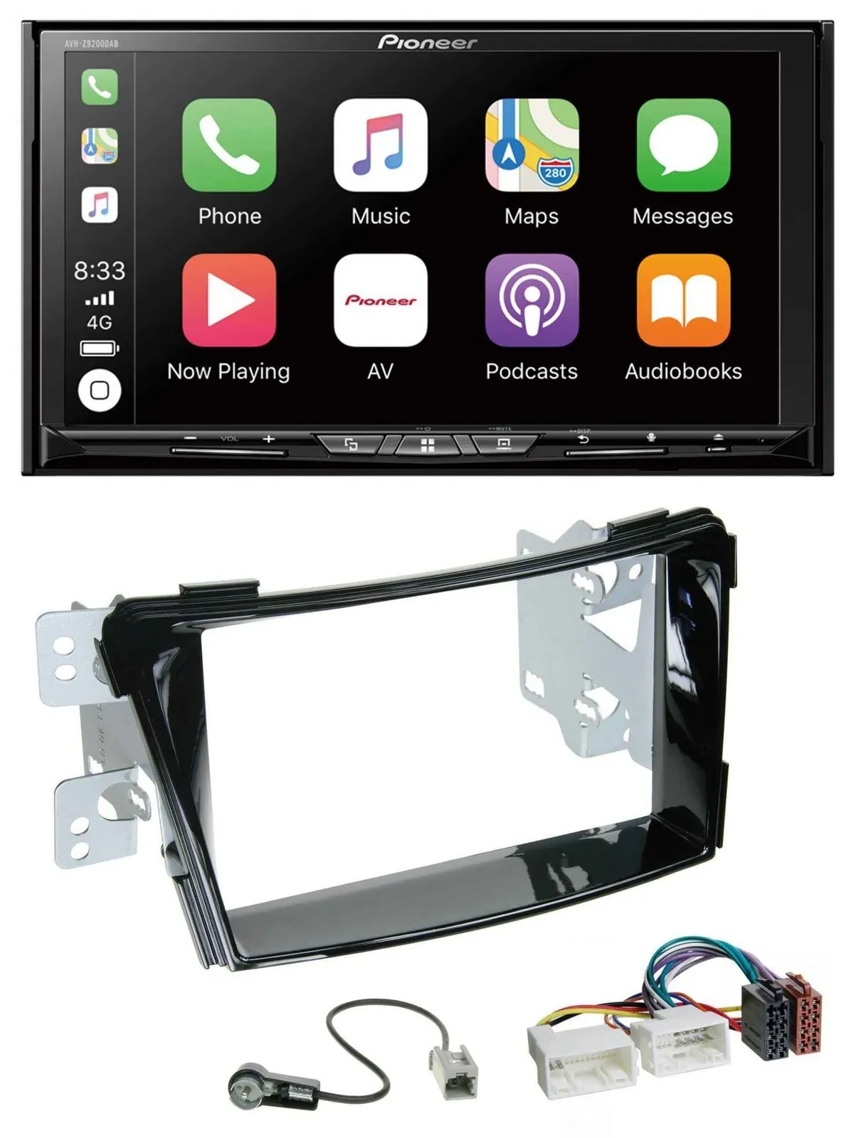 Автомагнитола для Hyundai i40 VF (с 2011) Pioneer 2DIN, MP3, USB, DAB, DVD, Bluetooth