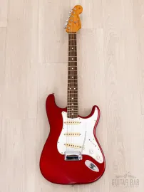 Электрогитара Fender American Vintage 1962 Stratocaster SSS Candy Apple Red w/case USA 1997