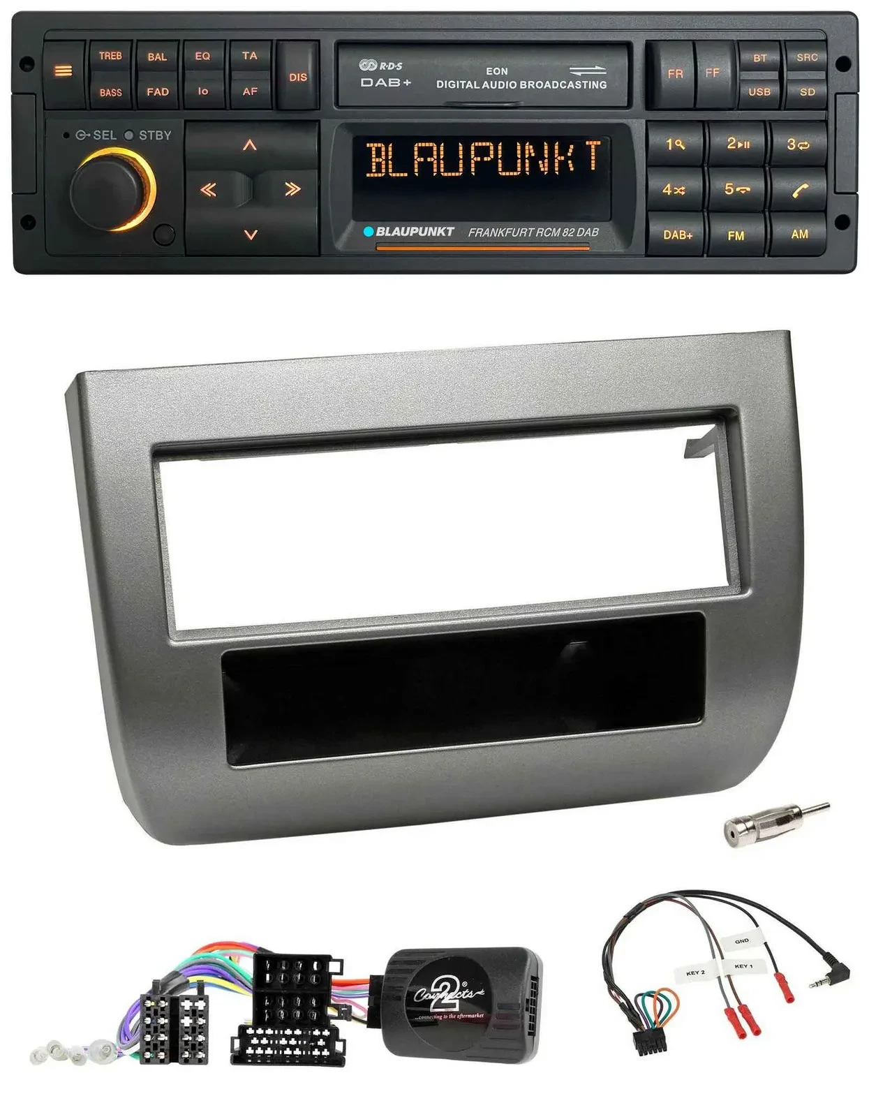 Blaupunkt USB DAB SD Lenkrad Bluetooth Autoradio für Lancia Y 843 05-11 dunkelsi