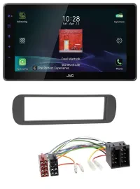 JVC DAB MP3 Bluetooth USB Autoradio für Lancia Y (1996-2004) - schwarz