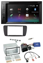 Pioneer Bluetooth Lenkrad USB 2DIN DAB DVD Autoradio für Seat Ibiza ab 08 azabac
