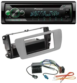 Pioneer USB MP3 DAB AUX CD Autoradio für Seat Ibiza (ab 08) - dublingrau