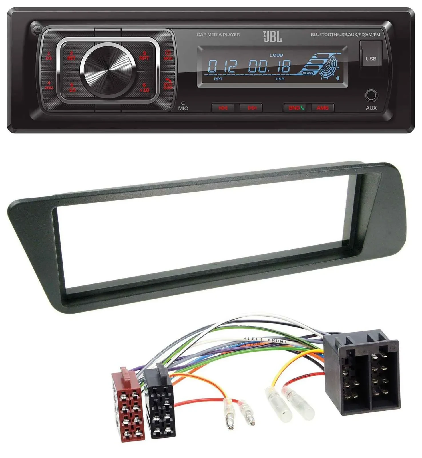 JBL SD AUX MP3 USB Bluetooth Autoradio für Peugeot 306