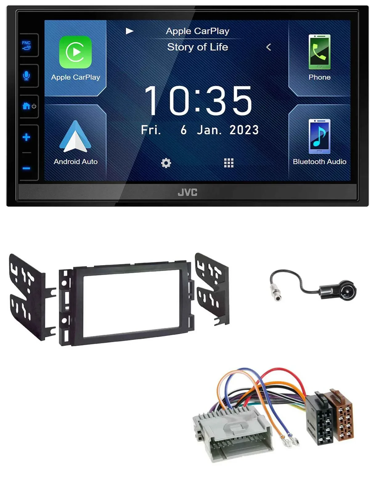 JVC DAB Bluetooth MP3 USB 2DIN Autoradio für Buick Enclave 2008-2012 Lucerne 200