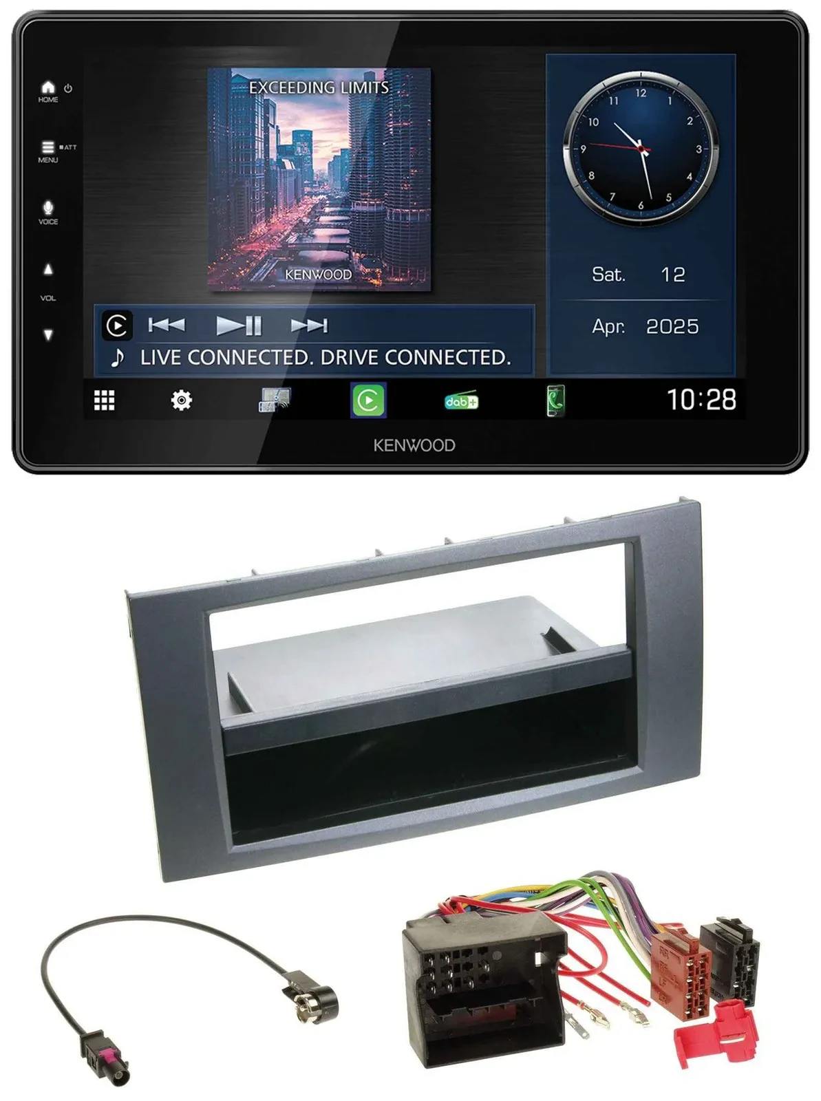 Kenwood MP3 Bluetooth USB DAB Autoradio für Ford Fusion Kuga Transit 05-12 anthr